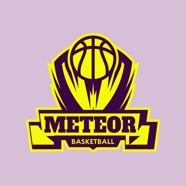 Meteor Basketball Logo Template Thumbnail
